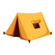 Desain glamping modern dengan dekorasi estetik yang cocok untuk foto-foto.